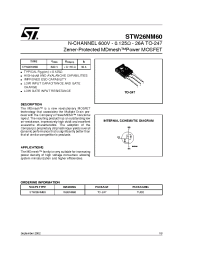 Datasheet STW26NM60 manufacturer STMicroelectronics