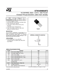 Datasheet STW45NM50FD manufacturer STMicroelectronics