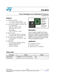 Datasheet STW4810BHDLF manufacturer STMicroelectronics