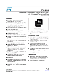 Datasheet STw5095T manufacturer STMicroelectronics