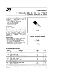 Datasheet STW60NE10 производства STMicroelectronics