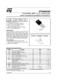 Datasheet STW6NC90 manufacturer STMicroelectronics