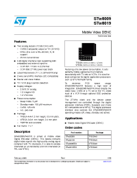 Datasheet STW8009 manufacturer STMicroelectronics