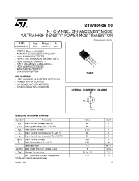 Datasheet STW80N06-10 manufacturer STMicroelectronics