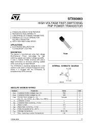 Datasheet STX93003 manufacturer STMicroelectronics