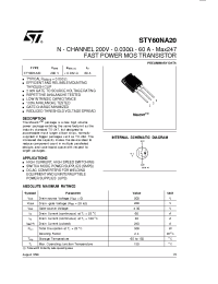 Datasheet STY60NA20 manufacturer STMicroelectronics