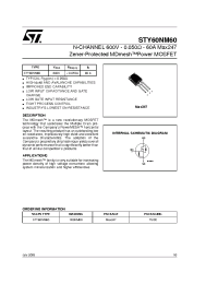 Datasheet STY60NM60 manufacturer STMicroelectronics
