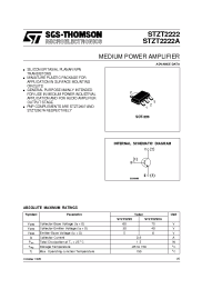 Datasheet STZT2222 manufacturer STMicroelectronics