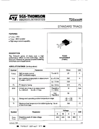 Datasheet T1013DH manufacturer STMicroelectronics