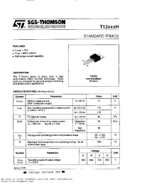 Datasheet T1210 manufacturer STMicroelectronics