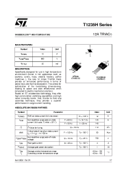 Datasheet T1235H manufacturer STMicroelectronics