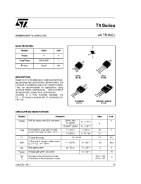 Datasheet T405-400B manufacturer STMicroelectronics