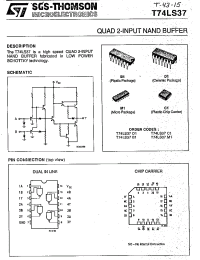 Datasheet T74LS37 manufacturer STMicroelectronics