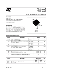 Datasheet T810-XXXH manufacturer STMicroelectronics