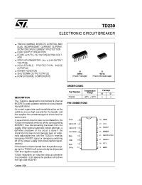 Datasheet TD230D manufacturer STMicroelectronics