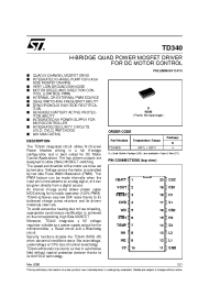 Datasheet TD340 manufacturer STMicroelectronics