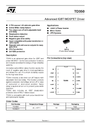 Datasheet TD350 manufacturer STMicroelectronics