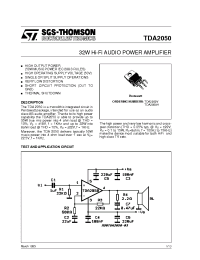Datasheet TDA2050 manufacturer STMicroelectronics