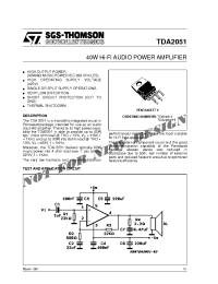 Datasheet TDA2051V manufacturer STMicroelectronics
