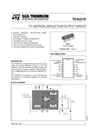 Datasheet TDA2270 manufacturer STMicroelectronics