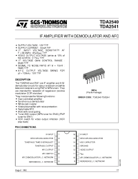 Datasheet TDA2541 manufacturer STMicroelectronics