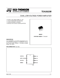 Datasheet TDA2822M manufacturer STMicroelectronics