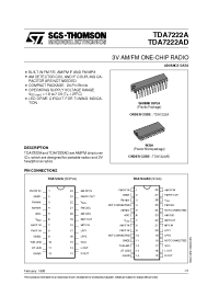 Datasheet TDA7222A manufacturer STMicroelectronics