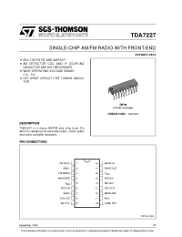 Datasheet TDA7227 manufacturer STMicroelectronics