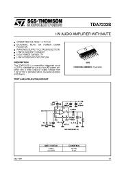 Datasheet TDA7233S manufacturer STMicroelectronics