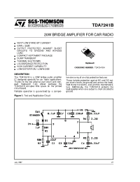 Datasheet TDA7241 manufacturer STMicroelectronics