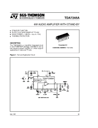 Datasheet TDA7245A manufacturer STMicroelectronics
