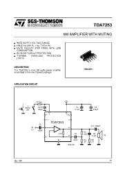 Datasheet TDA7253 manufacturer STMicroelectronics