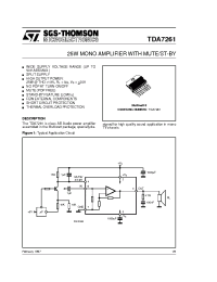 Datasheet TDA7261 manufacturer STMicroelectronics