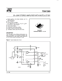 Datasheet TDA7265 manufacturer STMicroelectronics