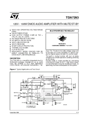 Datasheet TDA7293 manufacturer STMicroelectronics