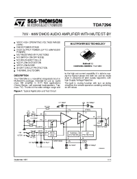 Datasheet TDA7296V manufacturer STMicroelectronics