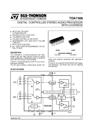 Datasheet TDA7309D manufacturer STMicroelectronics