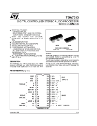 Datasheet TDA7313 manufacturer STMicroelectronics