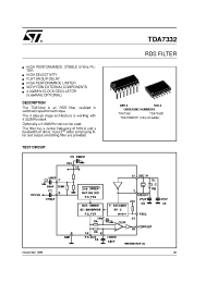 Datasheet TDA7332 manufacturer STMicroelectronics