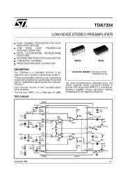 Datasheet TDA7334D manufacturer STMicroelectronics