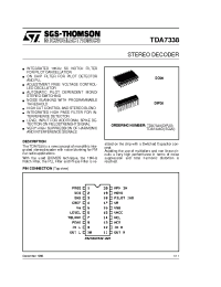 Datasheet TDA7338D manufacturer STMicroelectronics