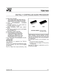 Datasheet TDA7343D manufacturer STMicroelectronics