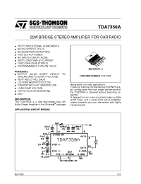 Datasheet TDA7350 manufacturer STMicroelectronics