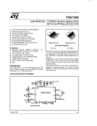 Datasheet TDA7360 manufacturer STMicroelectronics
