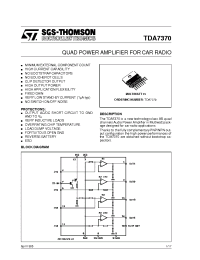 Datasheet TDA7370 manufacturer STMicroelectronics