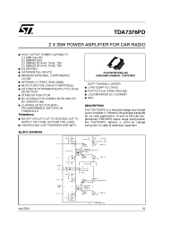 Datasheet TDA7376PD manufacturer STMicroelectronics