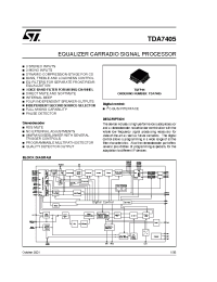 Datasheet TDA7405 производства STMicroelectronics