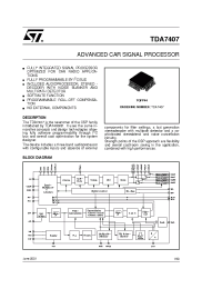 Datasheet TDA7407 manufacturer STMicroelectronics