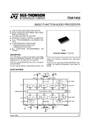 Datasheet TDA7432 manufacturer STMicroelectronics