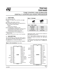 Datasheet TDA7442D manufacturer STMicroelectronics